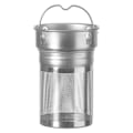 Miniatyrbillede 2 af 2: Dobbeltvægget tekande i glas og bambus - 40 cl Transparent