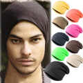 Miniatyrbillede 2 af 3: Tynd hue i poset stil Black one size