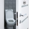 Miniatyrbild 3 av 7: set med 4 självhäftande WC-skyltar
