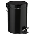 Miniatyrbillede 1 af 3: Pedalspand i sort metal - 3 L Black