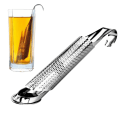 Miniatyrbillede 5 af 8: Aflang Tesi i Rustfrit Stål - 15 cm Silver