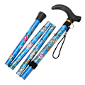 Miniatyrbillede 1 af 4: Sammenfoldelig pind - blå - justerbar - 81–92 cm Multicolor