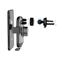 Miniatyrbillede 3 af 6: Qi-oplader med To Beslag Black