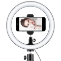 Miniatyrbillede 2 af 9: Selfie-lampe / Ring light (26 cm), stativ og beslag Black