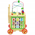 Miniatyrbillede 6 af 9: Trækvogn til børn Multicolor