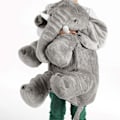 Miniatyrbillede 5 af 6: Tøjbamse, Elefant - Grå - 60 cm Grey