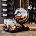 Miniatyrbillede 3 af 3: Karaffel med to Glas og Bakke - Skib i Klod Transparent
