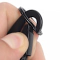 Miniatyrbillede 7 af 9: Karabinkrog med nøglering - sort Black