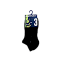 Miniatyrbillede 2 af 2: Ankelstrømper i bambus, sort - 3-pak Black 37-40