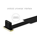 Miniatyrbillede 5 af 5: Qi Adapter - Trådløs Modtager for Oplading til Micro-USB - Sort Black