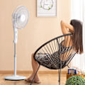 Miniatyrbillede 6 af 7: Gulvventilator med AC - 110–138 cm - Timer - 45 W White