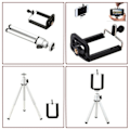 Miniatyrbild 5 av 6: Mini Tripod för Mobiler - Silver Silver