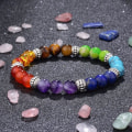 Miniatyrbillede 2 af 3: 7 Chakra Lava Stone Diffuser Bracelet Multicolor