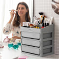 Miniatyrbillede 6 af 8: Makeup opbevaring - 3 æsker - 9 rum - grå Grey