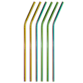Pikkukuva 1 / 2: 6x Taivutetut Metallipillit - Sateenkaari Multicolor