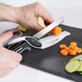 Miniatyrbillede 3 af 5: Kniv-saks med skærebræt Multicolor