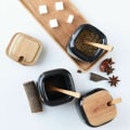 Miniatyrbillede 3 af 4: 3x Krydderikrukker med Bakke - Sort Black