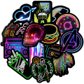 Pikkukuva 4 / 5: Tarrapakkaus - Neon 3 Multicolor