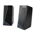 Miniatyrbillede 2 af 5: 2x Computerhøjttalere, gaming - RGB Black