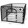Miniatyrbillede 2 af 8: Legeplads til kæledyr - sort - 90 x 90 x 60 cm Black