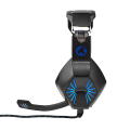 Miniatyrbillede 2 af 7: Gaming-headset, over-ear-LED-belysning Black