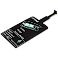 Miniatyrbillede 3 af 5: Qi Adapter - Trådløs Modtager for Oplading til Micro-USB - Sort Black