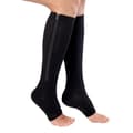 Zip Sox - Stödstrumpa med dragkedja Black L