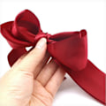 Miniatyrbild 3 av 3: Tofs med sidenrosett - Vit Vit one size
