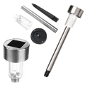 Miniatyrbillede 2 af 5: 4x Solcelle Havelamper - LED Silver