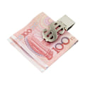 Miniatyrbillede 5 af 5: Seddelclips med Dollar symbol - Rustfrit stål Silver