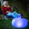 Pikkukuva 6 / 9: Ilmatäytteinen jakkara LED-valolla - Läpinäkyvä Transparent