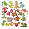 Pikkukuva 5 / 5: Tarrapakkaus - dinosaurukset Multicolor
