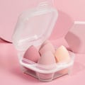Miniatyrbillede 2 af 5: Opbevaringsboks til makeupsvampe Transparent