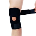 Miniatyrbild 5 av 5: Flexibelt knäskydd för stöd och support Svart