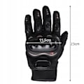 Pikkukuva 2 / 9: Mustat moottoripyörä käsineet XL Black one size