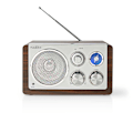Pikkukuva 1 / 7: FM-radio pöytämuotoilulla ja virtalähteellä, ruskea Multicolor
