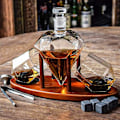 Miniatyrbillede 2 af 4: Karaffel med To Glas og Bakke - Diamant Transparent