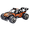 Miniatyrbillede 1 af 3: Desert Buggy Fjernstyret Bil - Orange Orange