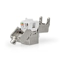 Miniatyrbild 7 av 9: Keystone | CAT6a | RJ45 Hona | S/FTP | Metall | Låda