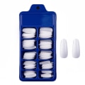 Miniatyrbillede 1 af 6: Hvide neglespidser - akryl - 100 stk White