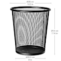 Pikkukuva 5 / 6: Tatkraft, Mesh - Roskakori (12 L) Black