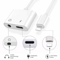 Pikkukuva 2 / 3: Splitter - 1x Lightning ja 1x 3.5mm Aux White