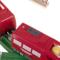 Miniatyrbillede 4 af 7: Træjernbane til børn Multicolor