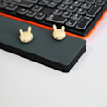 Miniatyrbillede 2 af 8: Praktisk håndledsstøtte til tastatur - sort Black