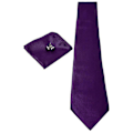 Pikkukuva 2 / 5: Pukutarvikkeet | Solmio + Nenäliina + Kalvosinnapit - Violetti Multicolor one size