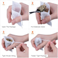 Miniatyrbillede 3 af 7: 100-Pakke Tomme Tebreve White