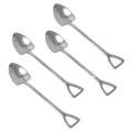 Miniatyrbillede 1 af 5: 4x teskeer - spader Silver