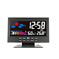 Miniatyrbild 1 av 4: Digital LED Klocka, Alarm, Temp och Datum Svart
