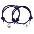 Miniatyrbillede 1 af 3: Pararmbånd med Magnet - Blå Blue one size