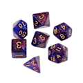 Pikkukuva 1 / 5: Noppa laudalle ja roolileikkiin - tummanvioletti - 7 kpl Multicolor